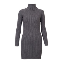 Load image into Gallery viewer, TURTLENECK SWEATER DRESS