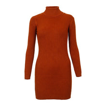 Load image into Gallery viewer, TURTLENECK SWEATER DRESS