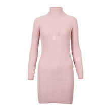 Load image into Gallery viewer, TURTLENECK SWEATER DRESS