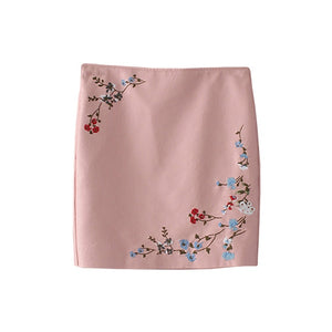 FLORAL PRINT MINI SKIRT