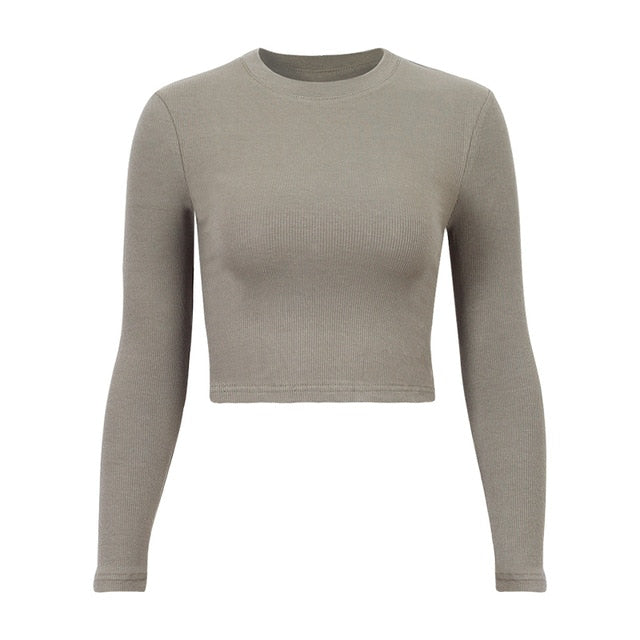 LONG SLEEVE O-NECK TOP