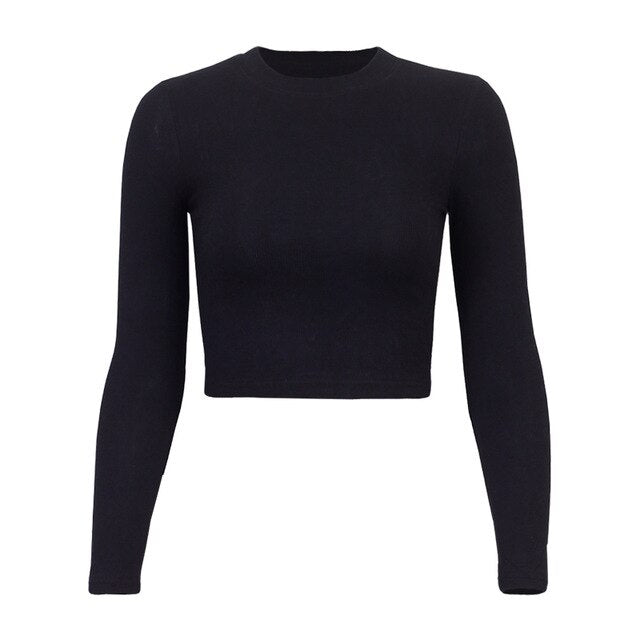 LONG SLEEVE O-NECK TOP