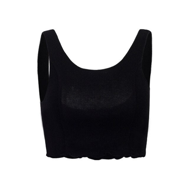 CHILLIN COLLECTION® BASIC CROP TOP WITH STRAPS