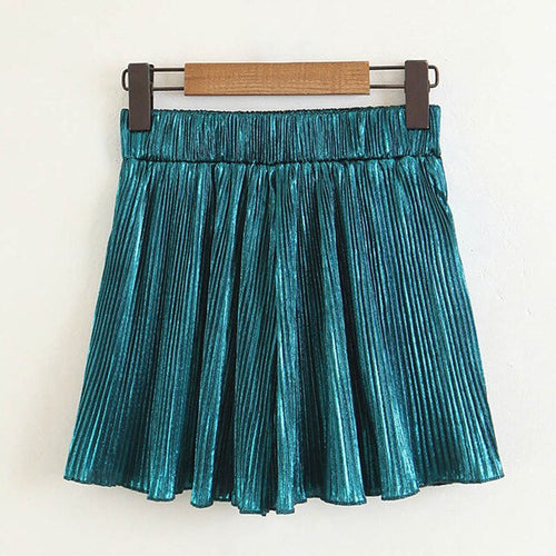 TURQUOISE VELVET SHORT