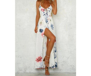 FLORAL PRINT LONG DRESS