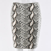 Load image into Gallery viewer, SNAKESKIN MINI SKIRT