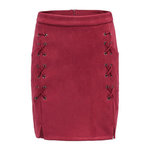 MINI SKIRT WITH SLIT