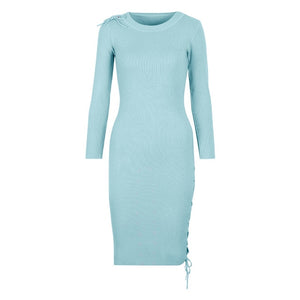 LONG SLEEVE KNIT DRESS