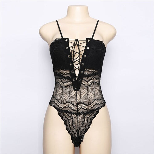 TRANSPARENT LACE BODYSUIT