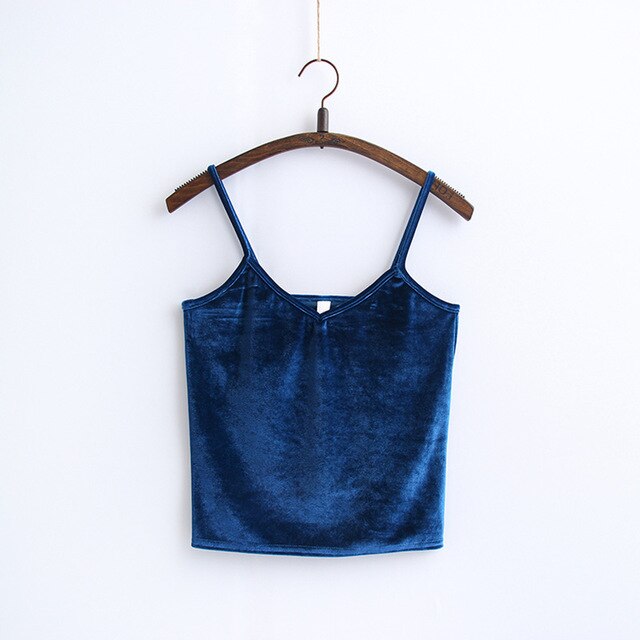 CHILLIN COLLECTION® VELVET CROP TOP